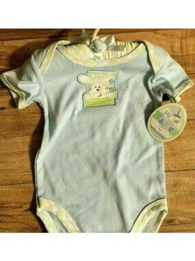 Boys Baby Outfit Gear My 1st EASTER 1-Piece Boy 6-9 Mos & Special HANGER NWT